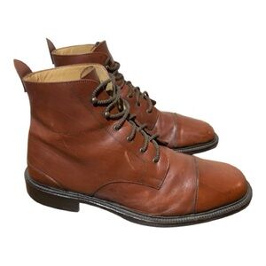 Cole Haan Men's Chamberlin Grand Cap Toe Leather Boots Size 13D